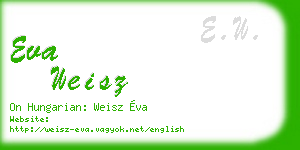 eva weisz business card